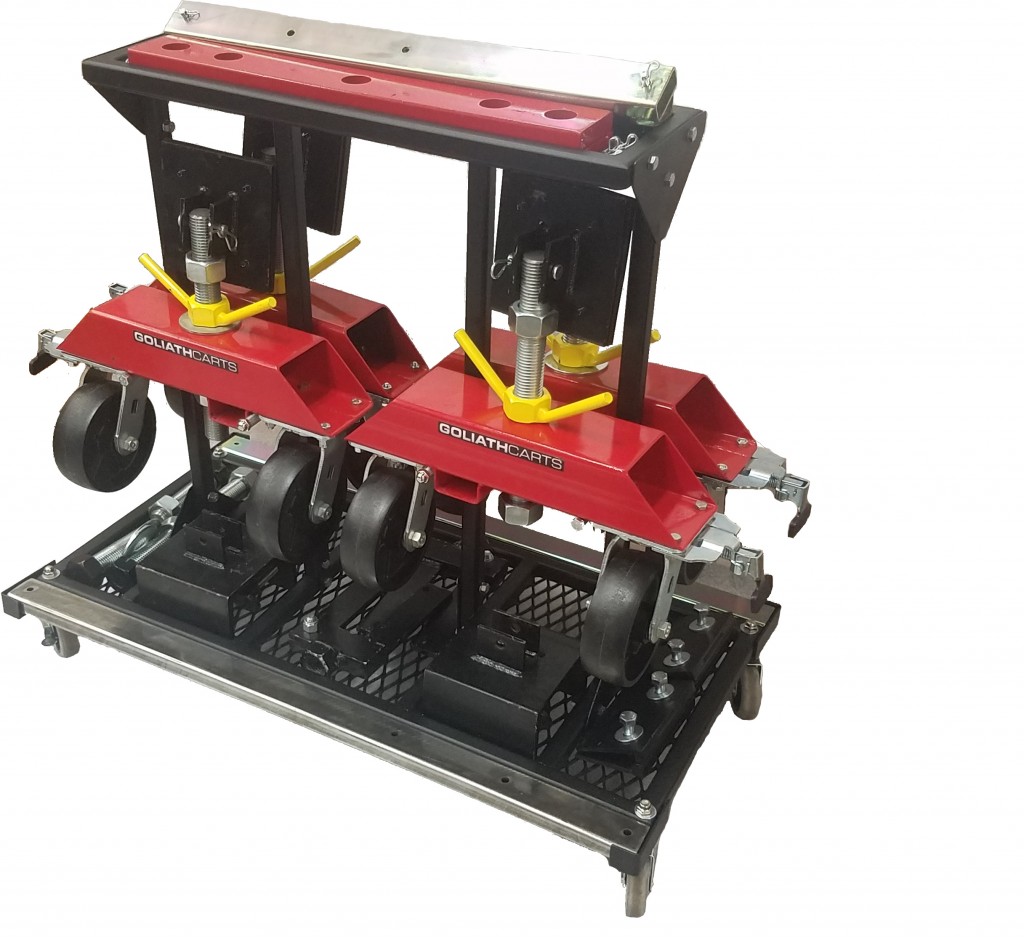 UD Stand with 2 UD4800 Dollies Goliath Carts