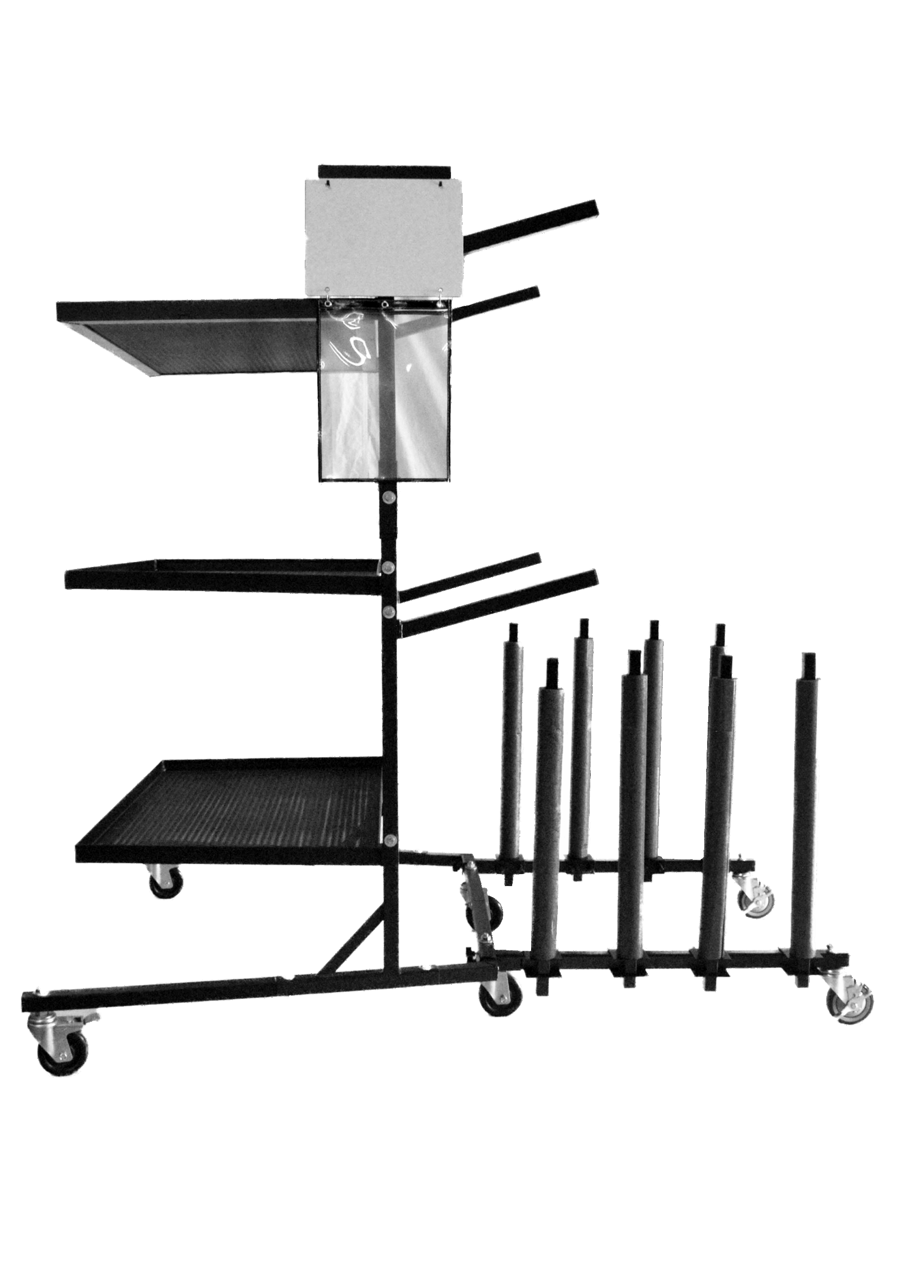 PR1-XPC – PR1 Parts Cart with Panel Cart and RO Holder - Image 2