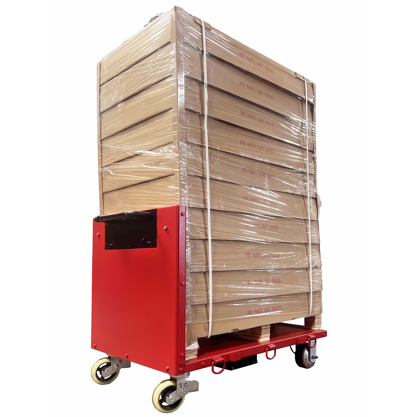 RAP-HW-LC500-S ModuGlide Self-Propelled Rolling Cart, Holds Up to 1100 lbs - Steel