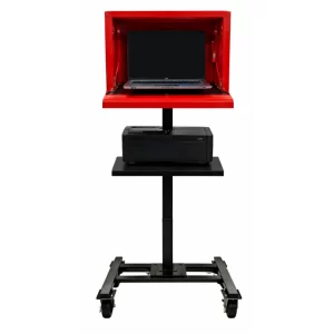 L1-ASP Laptop Locker with Mobile Stand and Printer Shelf
